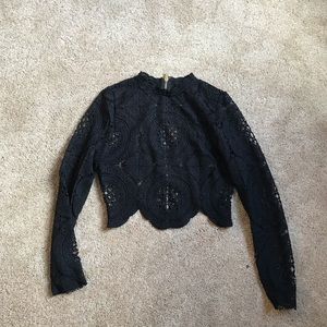 Crop top long sleeve